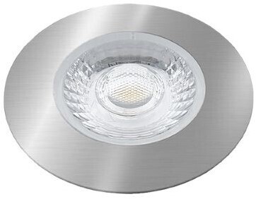 LED Inbouwspot Beer IP44 4W 2700K CRI>90 36D 260lm Geborsteld Chroom Ø65 Buitenmaat - Gatmaat Ø58 - Dimbaar