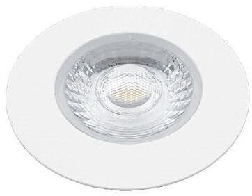 LED Inbouwspot Beer IP44 4W 2700K CRI>90 36D 260lm Wit Ø65 Buitenmaat - Gatmaat Ø58 - Dimbaar