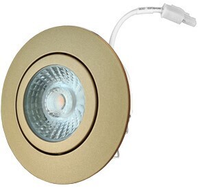 LED Spot Luchtdicht IP44 6W 2700K goud Dimbaar