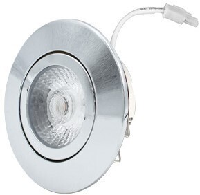 LED Spot Luchtdicht IP44 6W 2700K Chroom Dimbaar
