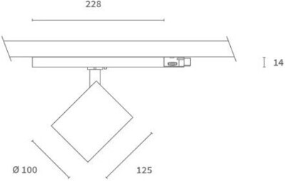 LED 3-Fase Railspot Helene 24W 4000K CRI>90 PW 60D 2970lm Grijs
