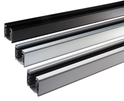 3-Fase Rail 2M Vierkant Zwart 230V/440V 16A