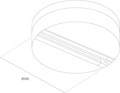 Monopoint voor 3-fase adaptor zwart