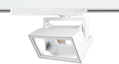 LED 3-Fase Railspot Pluto Flood 29W 3000K CRI>90 PW 72Dx98D 3349lm Wit