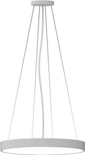 LED Opbouw-/pendelarmatuur Jericho Ø900mm 92W 3000K/3500K/4000K 7540lm/7850lm/7900lm Grijs - DALI