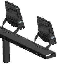 LED Floodlight IP66 2-Voudig Bevestigingsbeugel paal Ø42-60