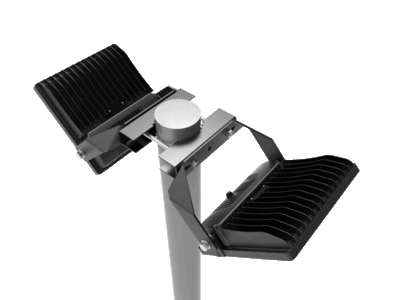 LED Breedstraler 200-300W Bevestigingsklem Paal Ø40-150mm