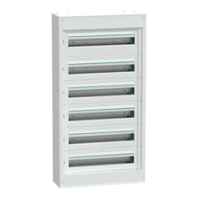 Schneider Residential - PrismaSeT S - Modulaire kast - 6x24 modules - zonder deur - wit