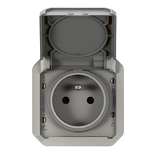 Legrand - Plexo Contactdoos 2P+A Steekklem Mecha Ip55 Ik08 Grij