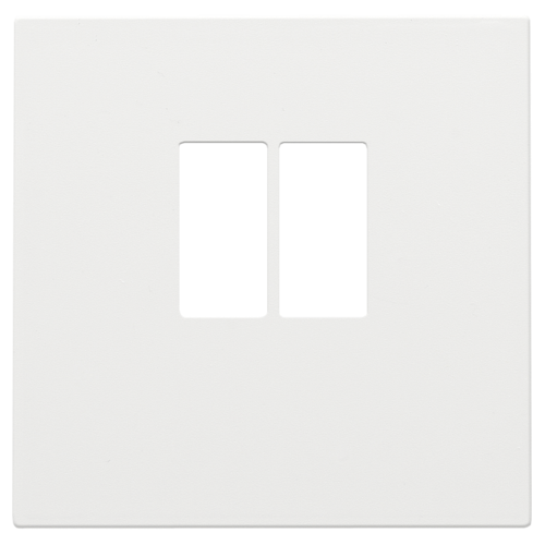 Afwerkingsset voor enkelvoudige luidsprekeraansluiting, white coated