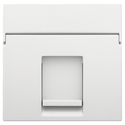 Centraalplaat data 1x RJ, white coated