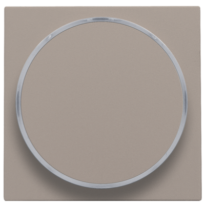 Afwerkingsset met doorschijnende ring zonder symbool voor drukknop 6 A met amberkleurige led met E10-lampvoet, bronze coated