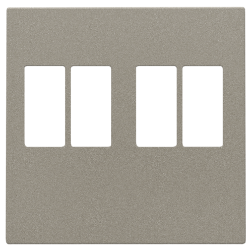 Afwerkingsset voor tweevoudige luidsprekeraansluiting, bronze coated