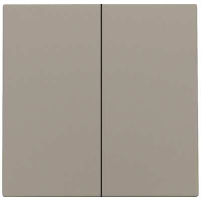 Afwerkingsset voor dubbele elektronische schakelaar of drukknop, bronze coated