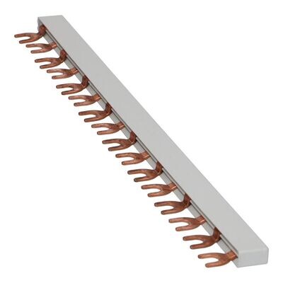 Kamgeleider vork M6 grijs 2 fase 16 pole 17.8mm