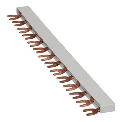 Kamgeleider vork M6 grijs 2 fase 14 pole 17.8mm