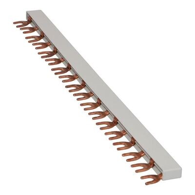 Kamgeleider vork M6 grijs 2 fase 18 pole 17.8mm