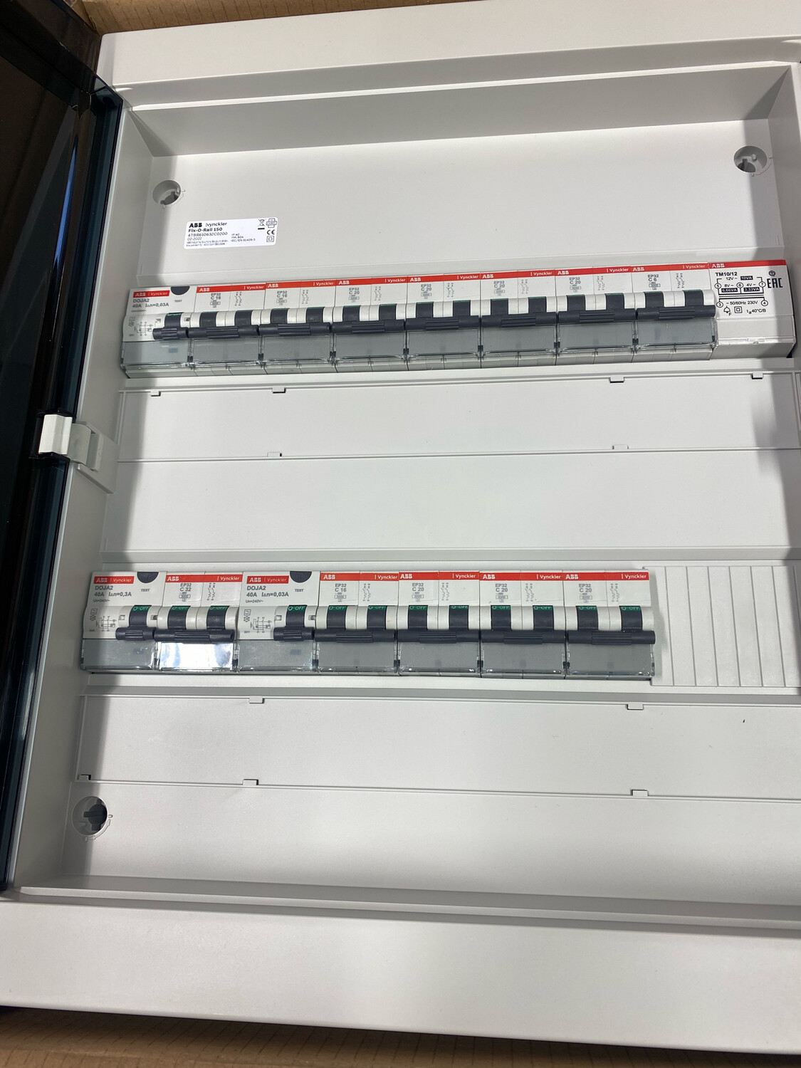 ABB voorbedrade zekeringkast 36 modules Type 4