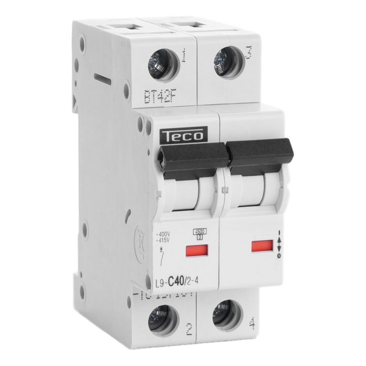 TECO - Automaat TC 2P 40A 4,5kA Curve C