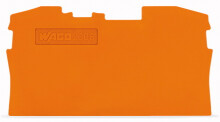 WAGO - Afsluit- en tussenplaat 1 mm dik, oranje