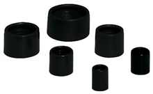 HELIA - Buisingangen in versterkte uitvoering Ø 16 mm - RAL 9005 (zwart)