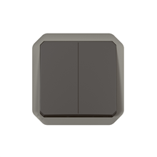 Legrand - Plexo Dubbel Wissel-Drukknop Mechanisme Ip55 Ik08 Antraciet Legrand - Plexo Dubbel Wissel-Drukknop Mechanisme Ip55 Ik08 Antraciet