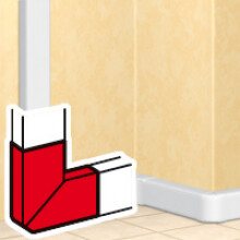 Legrand - Variabele platte hoek DLP design 50 x 105 mm