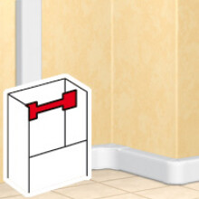 Legrand - Kabelklem - rood - DLP design 50x150/65x150 - dekselbr 130mm
