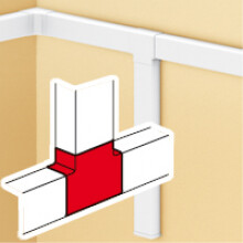Legrand - T-aftakking 40 x 25 mm DLP lijsten halogeenvrij