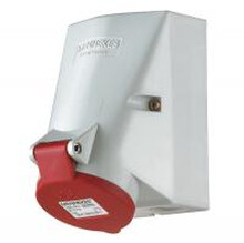 MENNEKES - Wandcontactdoos 16A 5P 6H 400V rood IP44