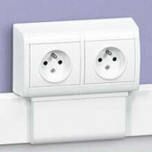 Legrand - Mosaic houder 2x4 modules voor alle DLP lijsten