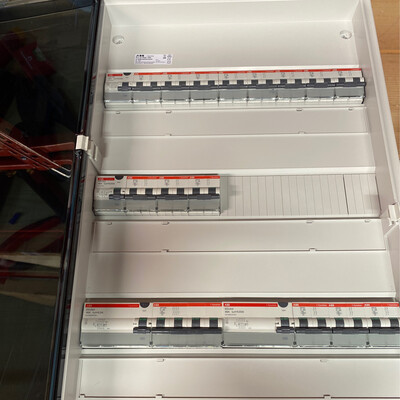 ABB voorbedrade zekeringskast 54 modules Type 10