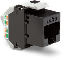 Onafgeschermde RJ45-connector UTP Cat. 6A, klaar voor PoE++, voor bandbreedtes tot 500MHz