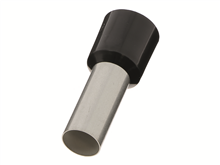 Aderhulzen enkel zwart 25MM2 (50)