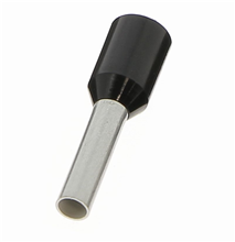 Aderhulzen enkel zwart 1,5MM2 (100)