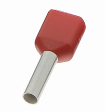 Aderhulz dubbel rood 2X1MM2(100)