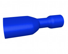 Volledig geïsoleerde vlakstekerhuls voor vlaksteker blauw 1,5-2,5 6,3X0,8 (100)