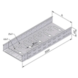 Kabelgoot ineenschuifbaar H=60MM, B=300MM, L=3000MM