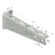 Wandbeugel B=400MM warmverzonken