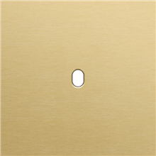 Enkelvoudige afdekplaat, voor enkelvoudige schakelfuncties, Niko Toggle alu gold brushed