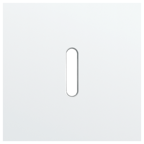 Enkelvoudige afdekplaat, voor enkelvoudige schakelfuncties, Niko Rocker steel white coated Enkelvoudige afdekplaat, voor enkelvoudige schakelfuncties, Niko Rocker steel white coated