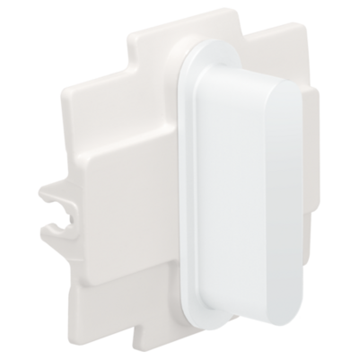 Niko Rocker voor enkelvoudige schakelfuncties, steel white coated