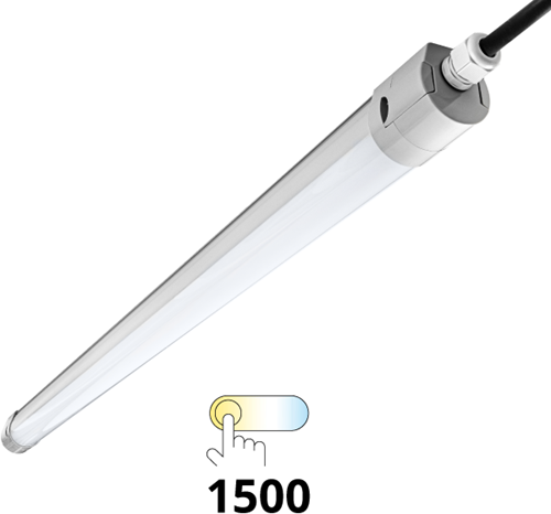 LED TL Waterdicht Armatuur Venus Slim IP65 150cm 51W 3000K-6000K 5600-6400lm 3x1,5mm Doorvoerbedrading (2x58W)