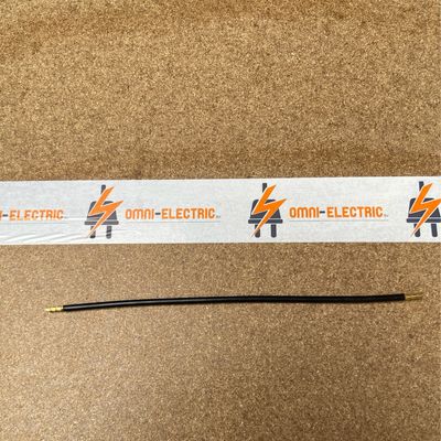 Aansluitkabels 6qmm 265mm huls zwart