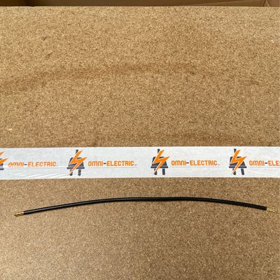 Aansluitkabels 6qmm 350mm huls zwart