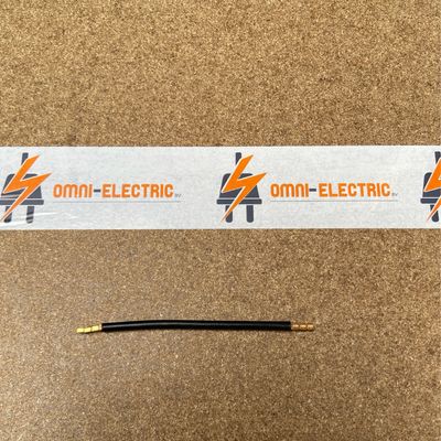 Aansluitkabels 6qmm 123mm huls zwart
