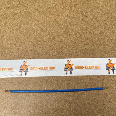 Aansluitkabels 6qmm 265mm huls blauw