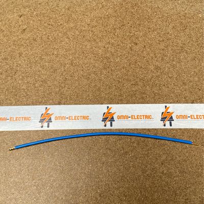 Aansluitkabels 6qmm 350mm huls blauw