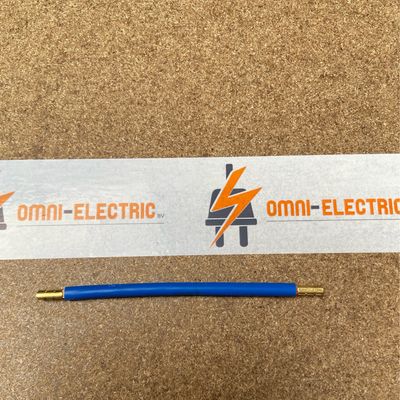 Aansluitkabels 10qmm 133mm huls blauw