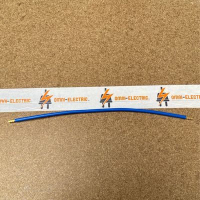 Aansluitkabels 10qmm 350mm huls blauw